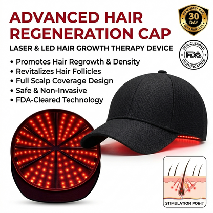 🔥Last Day:63% off 🔥Red Light Therapy Regrowth Cap